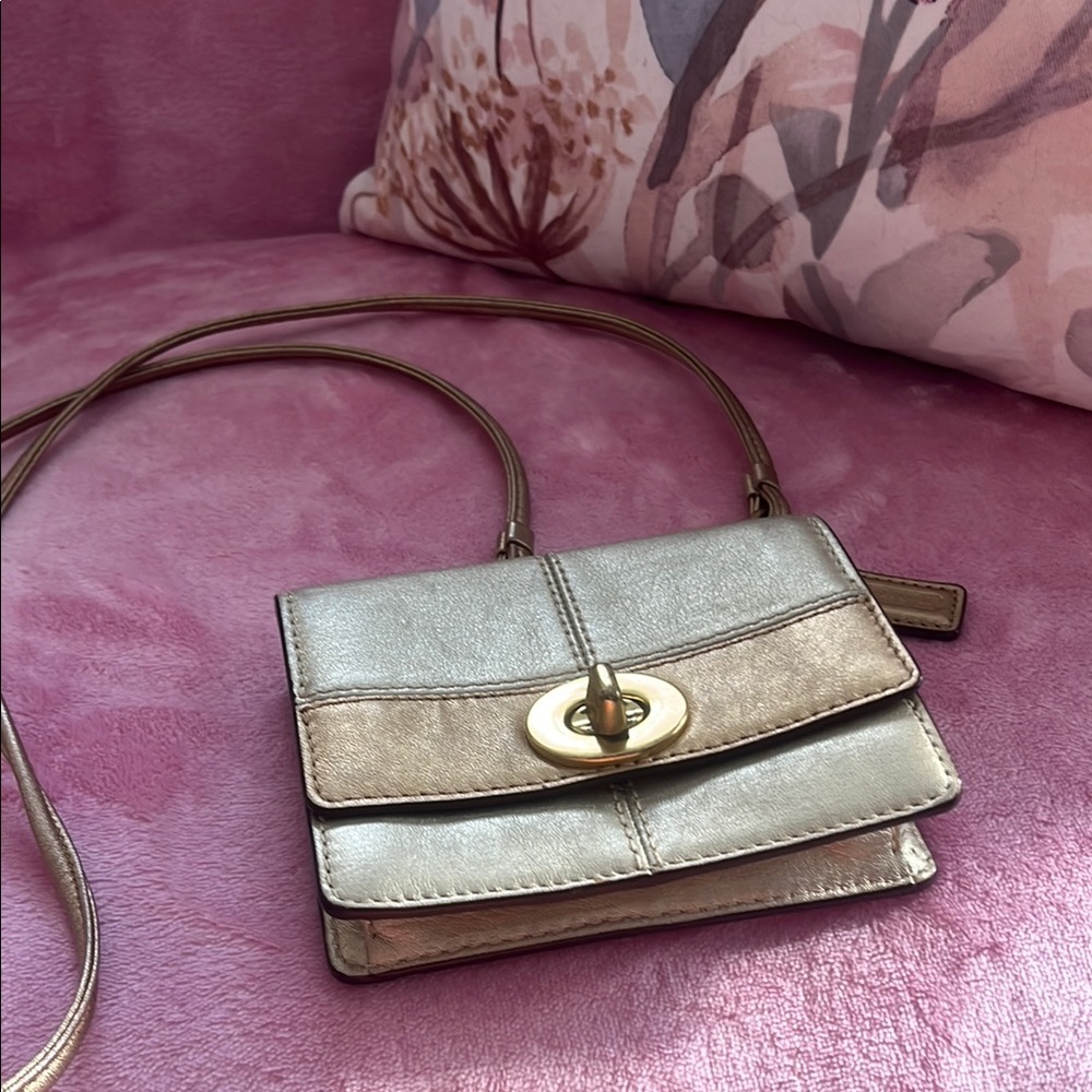 Coach Gold Mini Bag - Picture 2 of 12